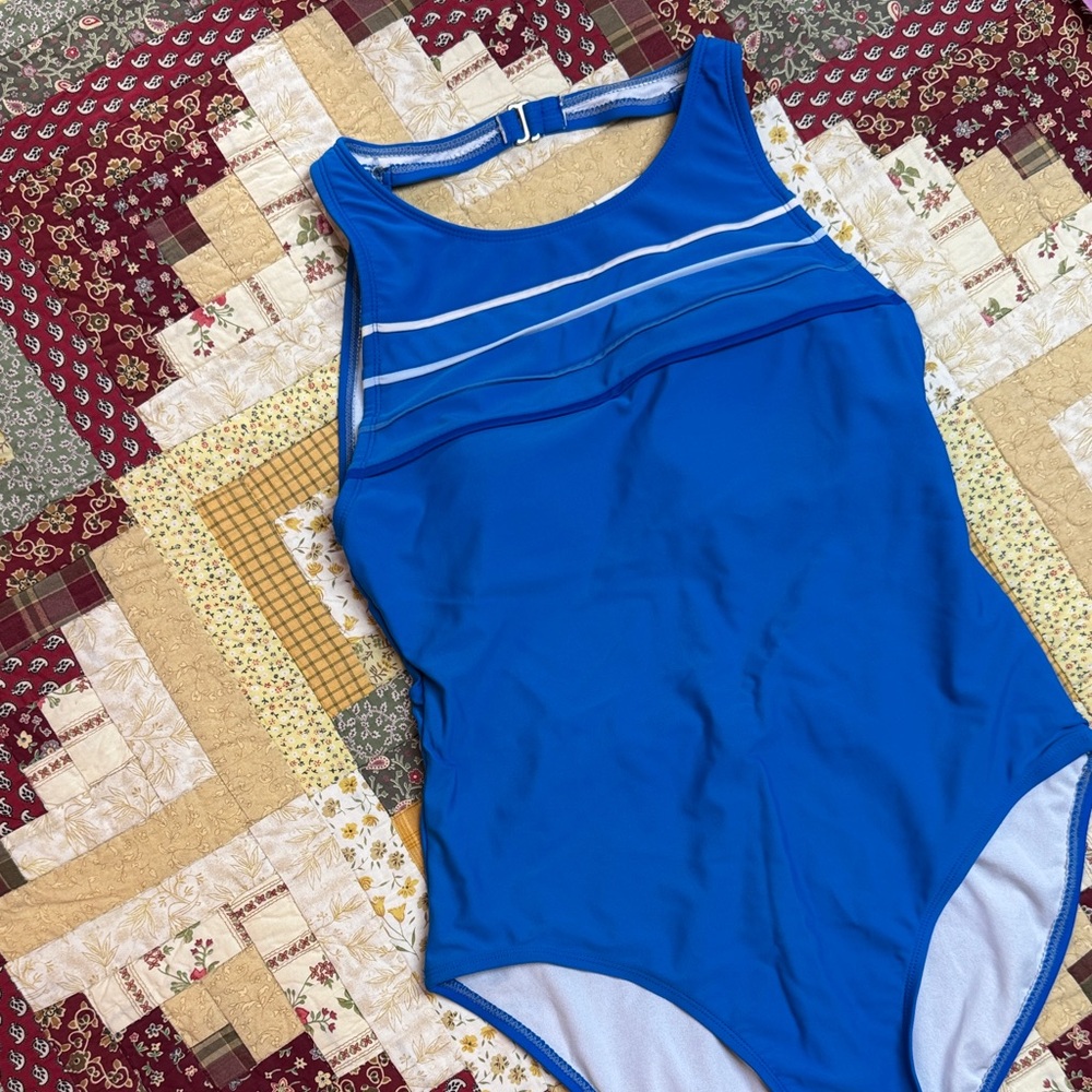 Catalina Blue and White Swimwear